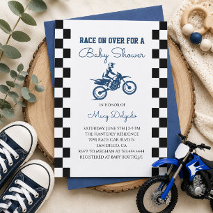 Invitation Baby Shower Moto Cross