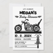 Invitation baby shower moto vintage (Devant)