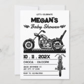 Invitation baby shower moto vintage (Devant)