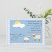 Invitation baby shower mouton (Debout devant)