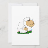 Invitation Baby shower mouton (Dos)