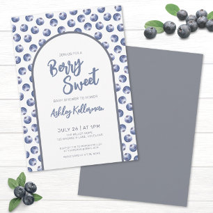 Invitation Baby Shower Myrtille Sucrée Bébé