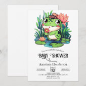 Invitation Baby shower mystique de grenouille (Devant / Derrière)