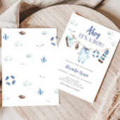 Invitation Baby shower Nautical Ahoy