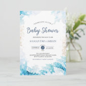 Invitation Baby shower nautique (Debout devant)