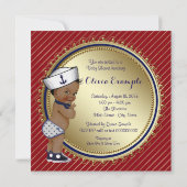 Invitation Baby shower nautique (Dos)