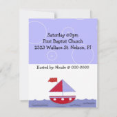 Invitation Baby shower nautique (Dos)