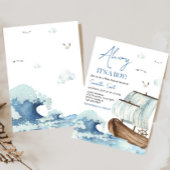 Invitation Baby shower nautique