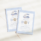 Invitation Baby shower nautique Boy Boy