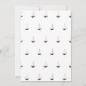 Invitation Baby shower nautique classique (Dos)