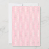 Invitation Baby shower nautique de fille d'Ancre rose (Dos)