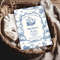 Baby shower nautique de la Marine Blue Toile