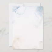 Invitation Baby shower nautique de plage de poulpe (Dos)