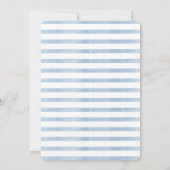 Invitation Baby shower nautique moderne Blue Ahoy (Dos)