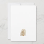Invitation Baby shower Neutral Blue Pampas Grass Giraffe (Dos)