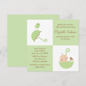 Invitation Baby shower neutre (Devant / Derrière)