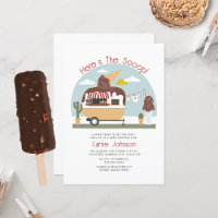 Baby shower neutre à la crème glacée Scoop Chocola