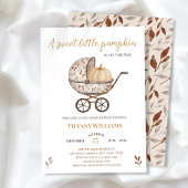 Invitation Baby shower neutre citrouille d'automne