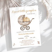 Invitation Baby shower neutre citrouille d'automne