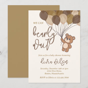 Invitation Baby shower neutre d'attente rapide