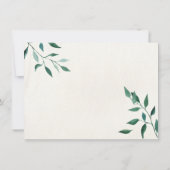 Invitation Baby shower neutre de cerfs de bois (Dos)