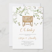 Invitation Baby shower neutre de genre Boho (Devant)