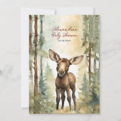 Invitation Baby shower neutre de genre de l'orignal (Dos)