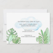 Invitation Baby shower neutre de genre pour bébé mignon (Dos)