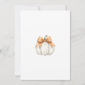 Invitation Baby shower neutre de Little Citrouille Bow (Dos)