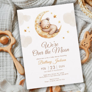 Invitation Baby shower neutre de l'ours en peluche