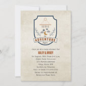 Invitation Baby shower neutre de patchs d'aventure (Devant)