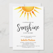 Invitation Baby shower neutre de Sunshine Genre (Devant)