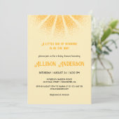 Invitation Baby shower neutre de Sunshine Genre (Debout devant)