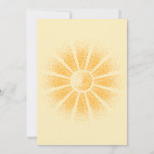 Invitation Baby shower neutre de Sunshine Genre (Dos)