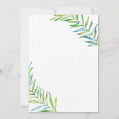 Invitation Baby shower neutre des animaux de la jungle (Dos)