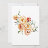 Invitation Baby shower neutre en couleur beige rouille (Dos)