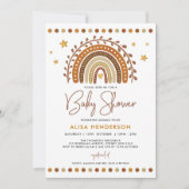 Invitation Baby shower neutre en terre cuite terre cuite Boho (Devant)