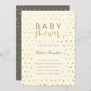 Invitation Baby shower neutre entre hommes et femmes pour l'o