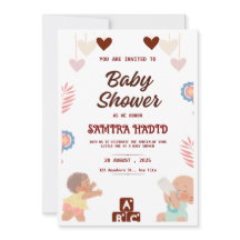 Invitation Baby shower neutre entre les sexes - Mo