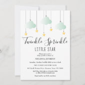 Invitation Baby shower Neutre Little Star Twinkle Sprinkle (Devant)