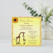 Invitation Baby shower neutre pour bébé et maman (Debout devant)