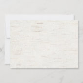 Invitation Baby shower neutre pour les animaux des bois (Dos)