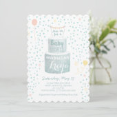 Invitation Baby shower neutre pour les femmes - Ba (Debout devant)