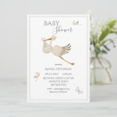 Invitation Baby shower neutre pour les hommes et les femmes (Debout devant)