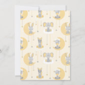 Invitation Baby shower Neutre Twinkle Little Star Animaux (Dos)