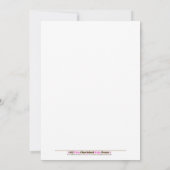 Invitation BABY SHOWER Neutre Vert HOOT OWLS 5x7 (Dos)