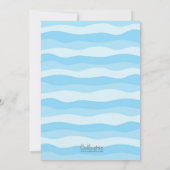 Invitation Baby shower Noah's Ark Cute / Baptême (Dos)