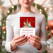 Invitation Baby shower Noisette Brunch de Noël