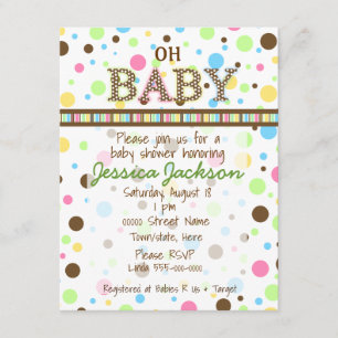 Invitation Baby shower non sexiste