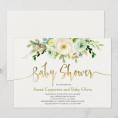 Invitation Baby shower non sexiste (Devant / Derrière)